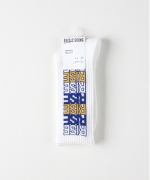 【BASIC SOCKS】グラフィックデザインクルーソックス