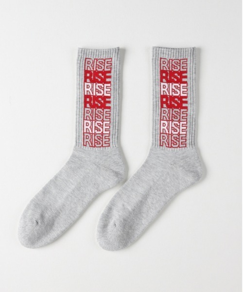 Right-on（ライトオン）の「【BASIC SOCKS】グラフィックデザインクルーソックス（ソックス/靴下・メンズ・ホワイト/グレー・フリー）」の7枚目の写真