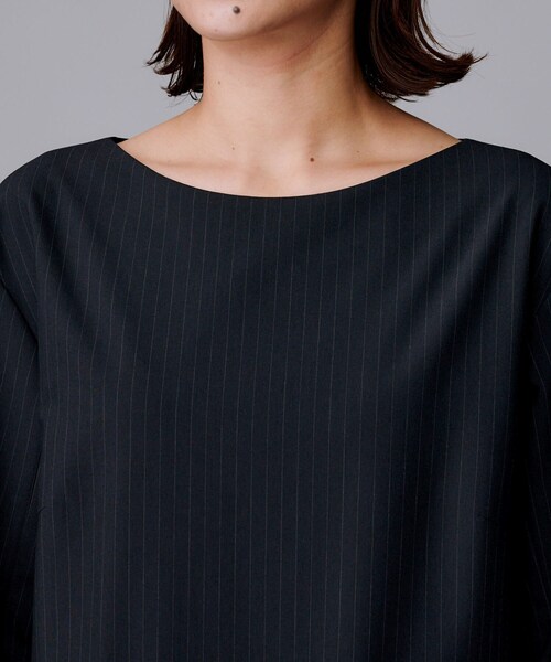 UNTITLED(アンタイトル)の「【洗える/ストレッチ性】スーツライク ストライプワンピース(ワンピース・レディース・ネイビー系2/グレー系その他3・00/01/02/03/04/42/44/46/48/50)」の15枚目の写真