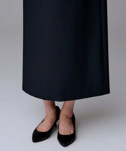 UNTITLED(アンタイトル)の「【洗える/ストレッチ性】スーツライク ストライプワンピース(ワンピース・レディース・ネイビー系2/グレー系その他3・00/01/02/03/04/42/44/46/48/50)」の19枚目の写真