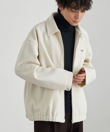 PENNEYS（ぺニーズ）の「PENNEYS/ペニーズ 別注 THE FOX ロゴ ワンポイントワッペン刺繍 テックメルトン オーバーサイズ ジップブルゾン（ブルゾン）」