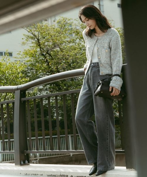 studio CLIP(スタディオクリップ)の「《ウタオ》ストレートデニムパンツ(デニムパンツ・レディース・ブルー/グレー・LARGE/MEDIUM)」の3枚目の写真