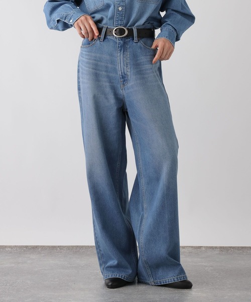 studio CLIP(スタディオクリップ)の「《ウタオ》ストレートデニムパンツ(デニムパンツ・レディース・ブルー/グレー・LARGE/MEDIUM)」の12枚目の写真