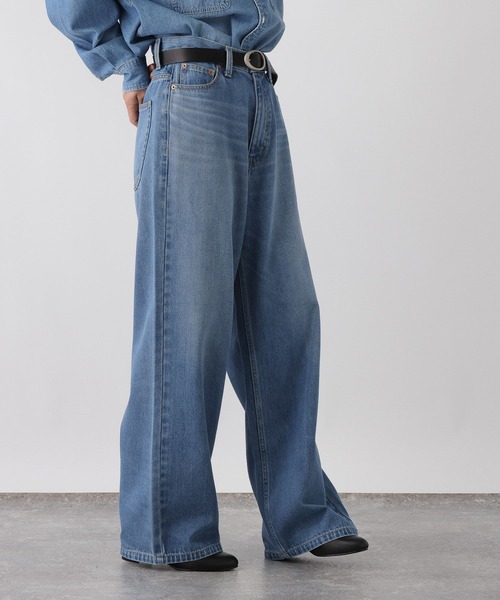 studio CLIP(スタディオクリップ)の「《ウタオ》ストレートデニムパンツ(デニムパンツ・レディース・ブルー/グレー・LARGE/MEDIUM)」の13枚目の写真