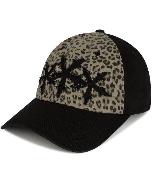 MAHAGRID（マハグリッド）の「『mahagrid/マハグリッド』LEOPARD CROSS STAR CAP/レオパードクロススターキャップ（キャップ・レディース・チャコールグレー/ブラウン・FREE）」の2枚目の写真