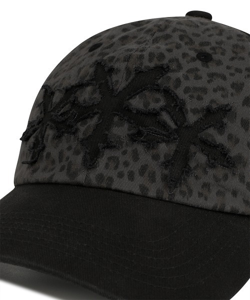 MAHAGRID（マハグリッド）の「『mahagrid/マハグリッド』LEOPARD CROSS STAR CAP/レオパードクロススターキャップ（キャップ・レディース・チャコールグレー/ブラウン・FREE）」の5枚目の写真
