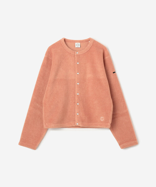 ORCIVAL（オーシバル）の「ORCIVAL | フリース クルーネックカーディガン WOMEN（カーディガン/ボレロ・レディース・ブラック/グレー/ピンク系その他/グレイッシュベージュ・1/2）」の4枚目の写真