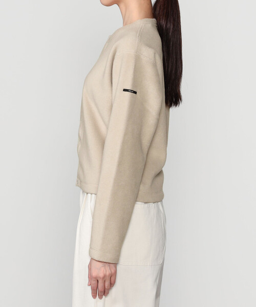 ORCIVAL（オーシバル）の「ORCIVAL | フリース クルーネックカーディガン WOMEN（カーディガン/ボレロ・レディース・ブラック/グレー/ピンク系その他/グレイッシュベージュ・1/2）」の7枚目の写真