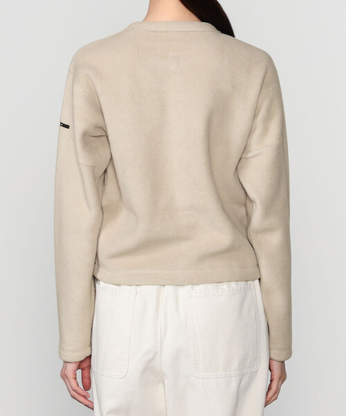 ORCIVAL（オーシバル）の「ORCIVAL | フリース クルーネックカーディガン WOMEN（カーディガン/ボレロ・レディース・ブラック/グレー/ピンク系その他/グレイッシュベージュ・1/2）」の8枚目の写真