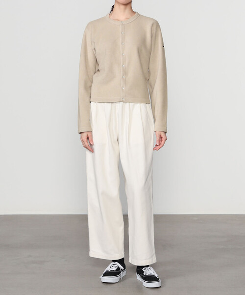 ORCIVAL（オーシバル）の「ORCIVAL | フリース クルーネックカーディガン WOMEN（カーディガン/ボレロ・レディース・ブラック/グレー/ピンク系その他/グレイッシュベージュ・1/2）」の5枚目の写真