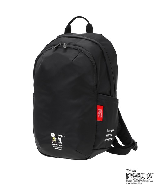 Manhattan Portage（マンハッタンポーテージ）の「TRAILBLAZER BACKPACK JR　FLIGHT NYLON BACKING PEANUTS 25（バックパック/リュック・レディース・ブラック・MEDIUM）」の5枚目の写真