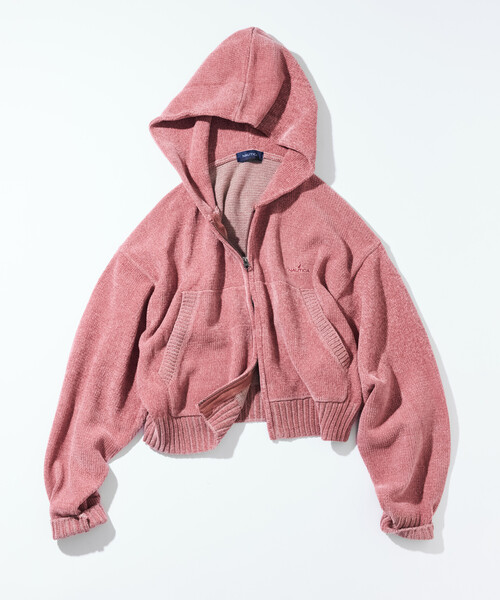 ノーティカ×フリークスストア NAUTICA/ノーティカ モールニット ジップアップフーディー