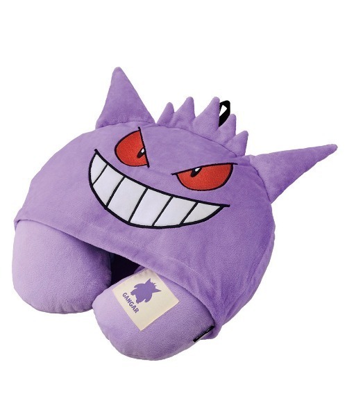 ポケットモンスター(ポケットモンスター)の「ポケットモンスター/ポケモン/フード付ネックピローゲンガー(クッション/クッションカバー・メンズ・パープル・FREE)」の6枚目の写真