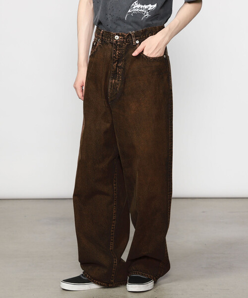 美品　アンスクリア　バギーデニム　33 INSCRIRE | 5ポケット バギーデニム MEN（デニムパンツ