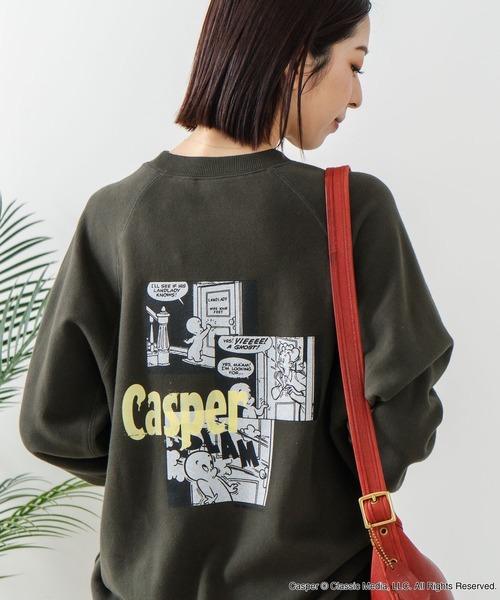 DISCUS(ディスカス)の「【DISCUS×Casper】キャラクタープリントスウェットトレーナー メンズ レディース ユニセックス(スウェット・レディース・ブラック系その他2/ブラック系その他/ホワイト系その他2/ホワイト系その他・LARGE/MEDIUM)」の22枚目の写真