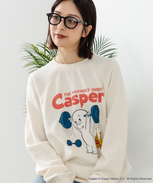 DISCUS(ディスカス)の「【DISCUS×Casper】キャラクタープリントスウェットトレーナー メンズ レディース ユニセックス(スウェット・レディース・ブラック系その他2/ブラック系その他/ホワイト系その他2/ホワイト系その他・LARGE/MEDIUM)」の15枚目の写真
