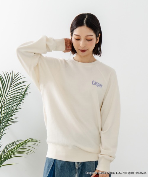 DISCUS(ディスカス)の「【DISCUS×Casper】キャラクタープリントスウェットトレーナー メンズ レディース ユニセックス(スウェット・レディース・ブラック系その他2/ブラック系その他/ホワイト系その他2/ホワイト系その他・LARGE/MEDIUM)」の8枚目の写真