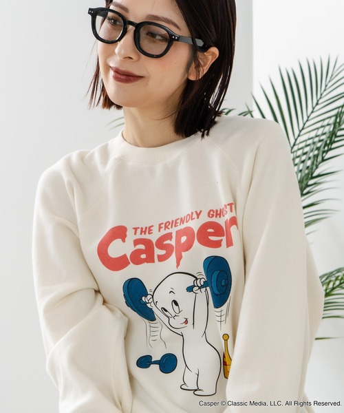 DISCUS(ディスカス)の「【DISCUS×Casper】キャラクタープリントスウェットトレーナー メンズ レディース ユニセックス(スウェット・レディース・ブラック系その他2/ブラック系その他/ホワイト系その他2/ホワイト系その他・LARGE/MEDIUM)」の16枚目の写真