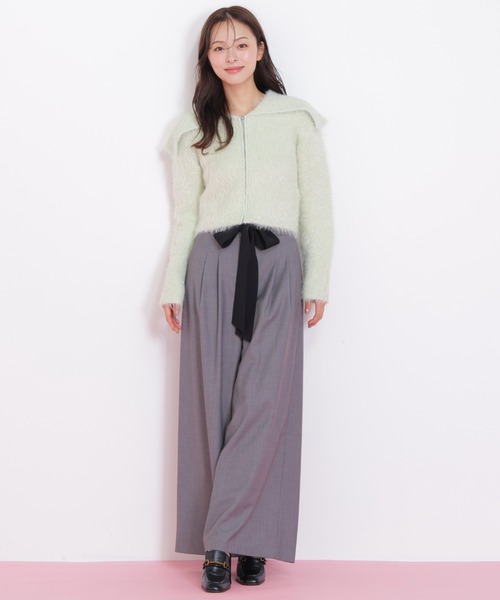 JILL by JILL STUART（ジルバイジルスチュアート）の「◇ビッグリボンワイドパンツ（その他パンツ・レディース・ブラウン/グレー・SMALL/MEDIUM）」の18枚目の写真