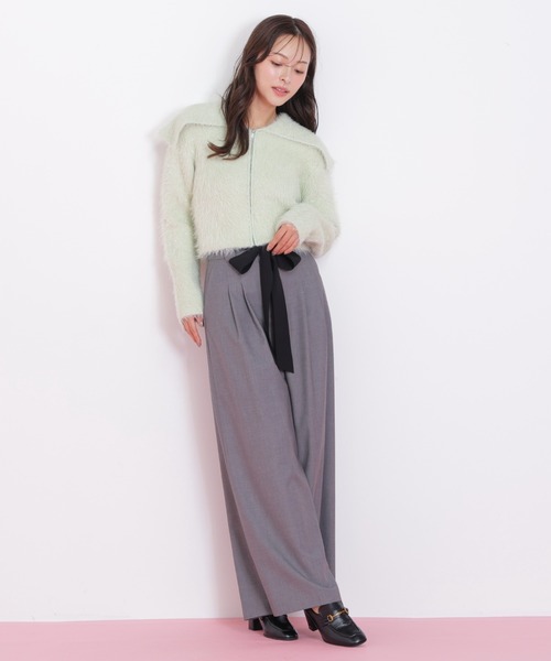JILL by JILL STUART（ジルバイジルスチュアート）の「◇ビッグリボンワイドパンツ（その他パンツ・レディース・ブラウン/グレー・SMALL/MEDIUM）」の17枚目の写真