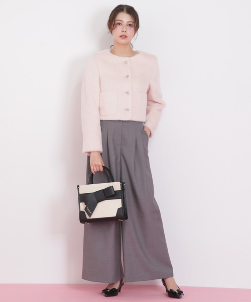 JILL by JILL STUART（ジルバイジルスチュアート）の「◇ビッグリボンワイドパンツ（その他パンツ・レディース・ブラウン/グレー・SMALL/MEDIUM）」の13枚目の写真