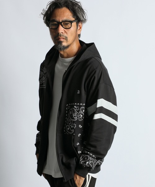 The DUFFER of ST.GEORGE(ザダファーオブセントジョージ)の「ELEPHANT BRAND×DUFFER ZIP PARKA :エレファントブランド別注 ジップパーカー(パーカー・メンズ・グレー/ブラック・X-LARGE/LARGE/MEDIUM/SMALL)」の1枚目の写真