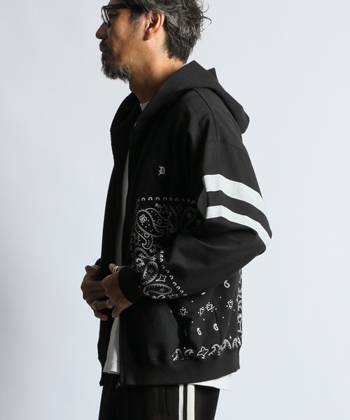 The DUFFER of ST.GEORGE(ザダファーオブセントジョージ)の「ELEPHANT BRAND×DUFFER ZIP PARKA :エレファントブランド別注 ジップパーカー(パーカー・メンズ・グレー/ブラック・X-LARGE/LARGE/MEDIUM/SMALL)」の9枚目の写真