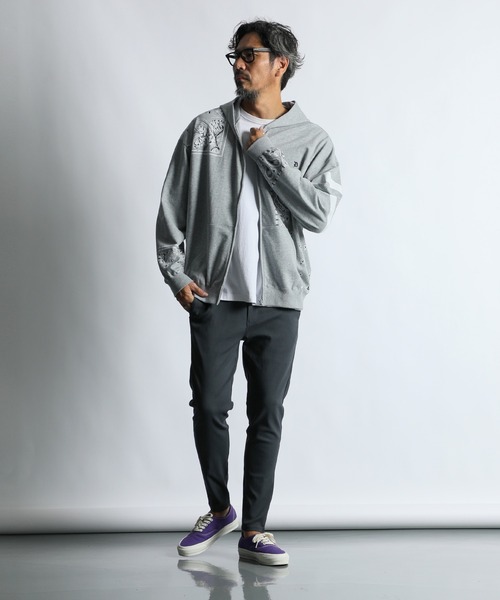 The DUFFER of ST.GEORGE(ザダファーオブセントジョージ)の「ELEPHANT BRAND×DUFFER ZIP PARKA :エレファントブランド別注 ジップパーカー(パーカー・メンズ・グレー/ブラック・X-LARGE/LARGE/MEDIUM/SMALL)」の7枚目の写真