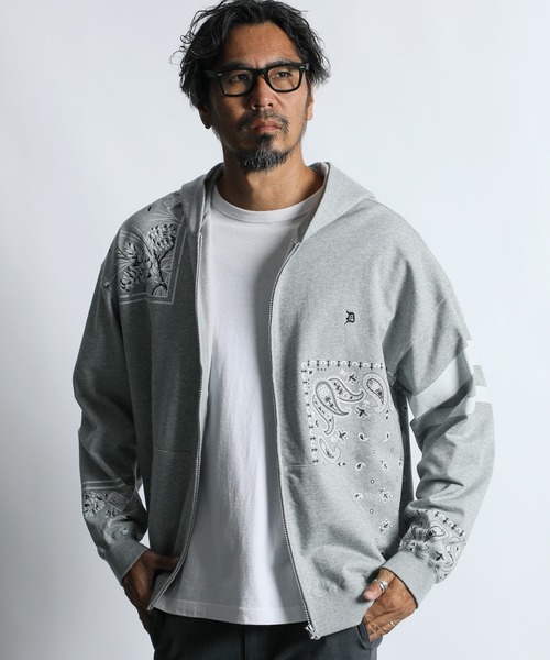 The DUFFER of ST.GEORGE(ザダファーオブセントジョージ)の「ELEPHANT BRAND×DUFFER ZIP PARKA :エレファントブランド別注 ジップパーカー(パーカー・メンズ・グレー/ブラック・X-LARGE/LARGE/MEDIUM/SMALL)」の10枚目の写真
