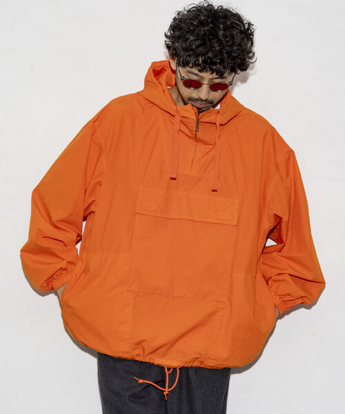 セール】HINSON/ヒンソン 後染め ブロード アノラックパーカー