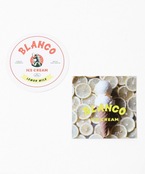 LEPSIM(レプシィム)の「【BLANCO ICE CREAM×LEPSIM】ステッカー322759(ステッカー/テープ・レディース・ピンク/アイボリー・ONE SIZE)」の1枚目の写真