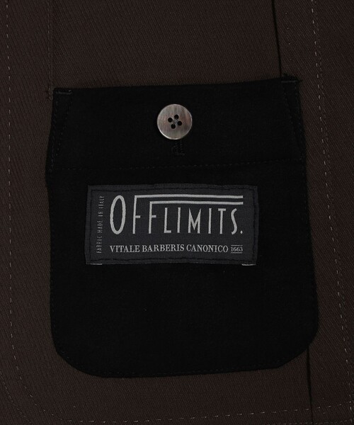 TOMORROWLAND (トゥモローランド)の「ポリエステルウール シングルブレステッド2Bジャケット OFF LIMITS V.B.CANONICO(テーラードジャケット・メンズ・ブラック/カーキ・M/L/S/XS)」の12枚目の写真