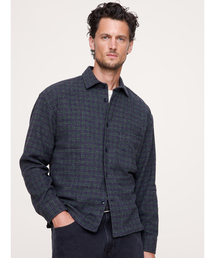 リラックスフィット フランネル オーバーシャツ