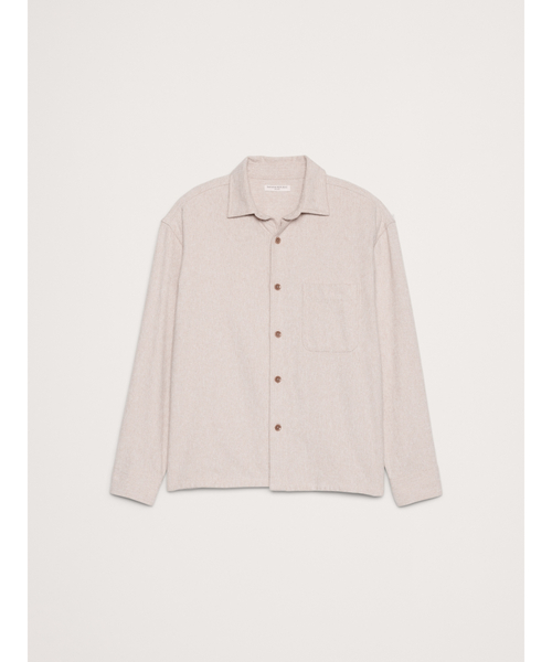 Banana Republic（バナナリパブリック）の「リラックスフィット フランネル オーバーシャツ（シャツ/ブラウス・メンズ・ネイビー/イエロー系その他/アイボリー/オリーブ/レッド系その他/バーガンディー・XL/L/M/S）」の8枚目の写真