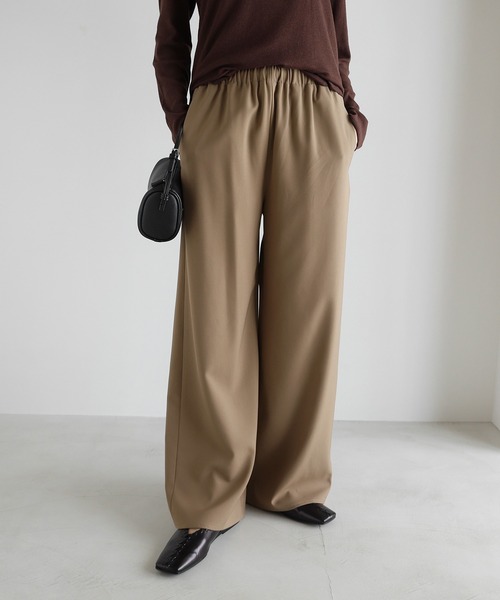 evernavy（エバーネイビー）の「【新サイズ追加】ポケット付きイージーワイドパンツ（その他パンツ・レディース・ライトブラウン/グレー系その他/ダークネイビー/ブラウン・M/L/S）」の19枚目の写真