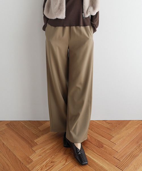 evernavy（エバーネイビー）の「【新サイズ追加】ポケット付きイージーワイドパンツ（その他パンツ・レディース・ライトブラウン/グレー系その他/ダークネイビー/ブラウン・M/L/S）」の5枚目の写真