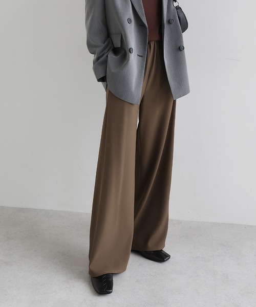 evernavy（エバーネイビー）の「【新サイズ追加】ポケット付きイージーワイドパンツ（その他パンツ・レディース・ライトブラウン/グレー系その他/ダークネイビー/ブラウン・M/L/S）」の10枚目の写真