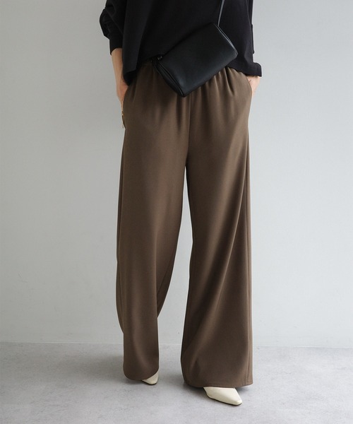 evernavy（エバーネイビー）の「【新サイズ追加】ポケット付きイージーワイドパンツ（その他パンツ・レディース・ライトブラウン/グレー系その他/ダークネイビー/ブラウン・M/L/S）」の14枚目の写真