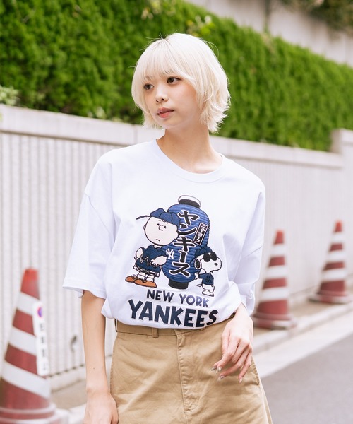 セール】【PEANUTS×MLB】【限定・オリジナルデザイン】和柄Tシャツ