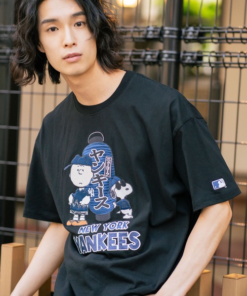 セール】【PEANUTS×MLB】【限定・オリジナルデザイン】和柄Tシャツ
