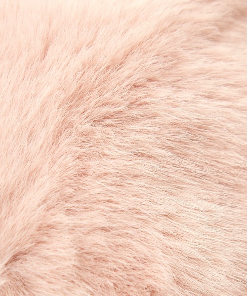 an meets zakka（アンミツザッカ）の「an meets zakka ショートファーツバ付きフーディーバラクラバ（ネックウォーマー/スヌード・レディース・ブラック/ホワイト/ピンク/グレー/ベージュ・FREE）」の10枚目の写真