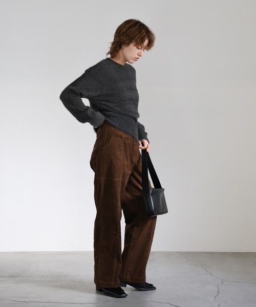 moka様 フェザーニットクルーネックトップス（ニット/セーター）｜select MOCA