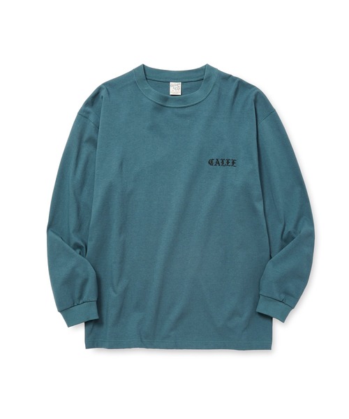 CALEE(キャリー)の「VINTAGE TYPE EMBROIDERY L/S TEE(Tシャツ/カットソー・メンズ・ホワイト/グリーン/ブラック/ベージュ・MEDIUM/LARGE/X-LARGE/SMALL/XX-LARGE)」の5枚目の写真