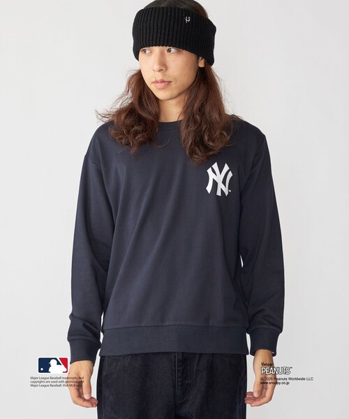SHIPS(シップス)の「【WEB限定】SHIPS: VINTAGE PEANUTS×MLB プリント クルーネック スウェット(スウェット・メンズ・ライトグレー/グレー/ネイビー・LARGE/MEDIUM/SMALL/X-LARGE)」の3枚目の写真