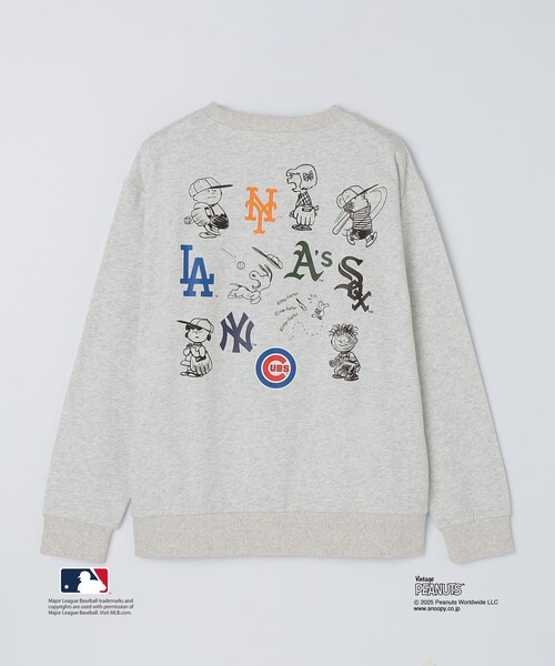 SHIPS(シップス)の「【WEB限定】SHIPS: VINTAGE PEANUTS×MLB プリント クルーネック スウェット(スウェット・メンズ・ライトグレー/グレー/ネイビー・LARGE/MEDIUM/SMALL/X-LARGE)」の12枚目の写真