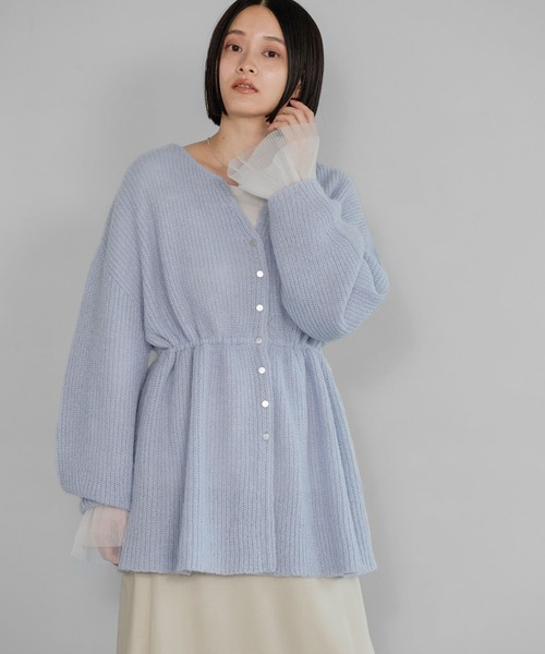 WEB限定追加生産】モヘヤドロストカーディガン≪追加1≫（カーディガン