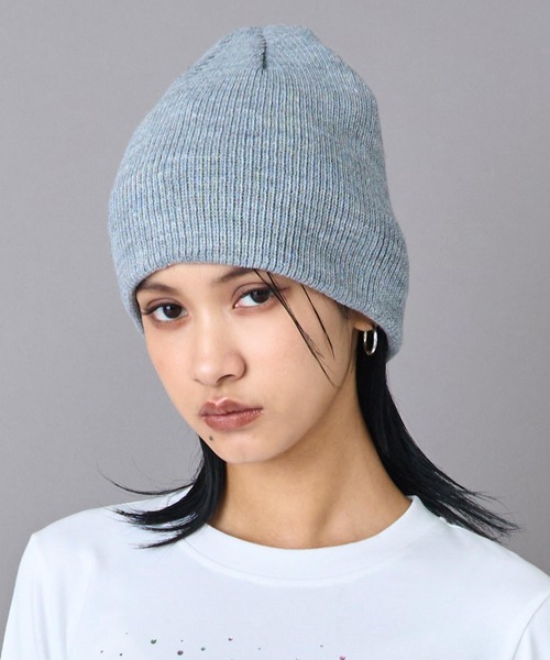 ANAP（アナップ）の「ハート ラインストーン ビーニー（ニットキャップ/ビーニー・レディース・グレー/ブラック・F）」の2枚目の写真