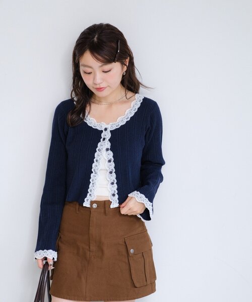 【新品】Kastane レースアンサンブルSET ネイビー レースアンサンブルSET | Kastane(カスタネ)レディース | PAL CLOSET