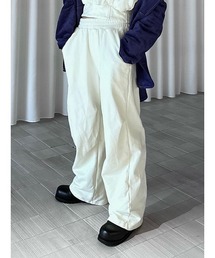FRENCH TERRY WIDE PANTS