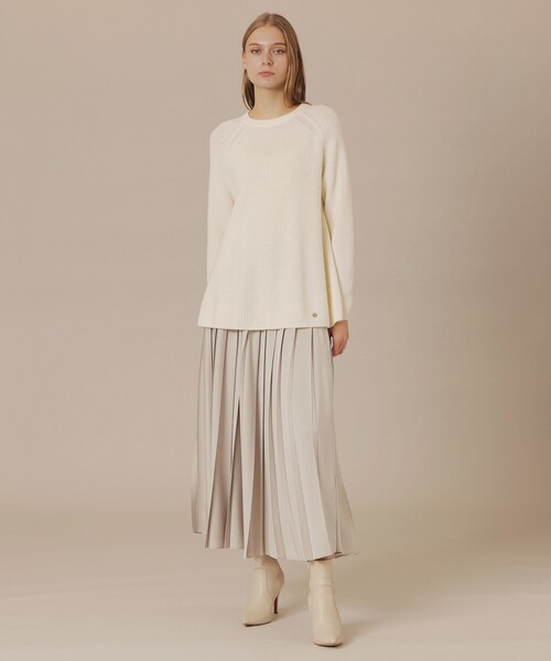 MACKINTOSH LONDON(マッキントッシュ ロンドン)の「ブリリアントニットプルオーバー(ニット/セーター・レディース・オフホワイト/ブラウン/ネイビー/ワイン・38)」の5枚目の写真